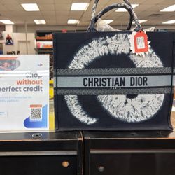Christian Dior Canvas Tie Dye Book Tote