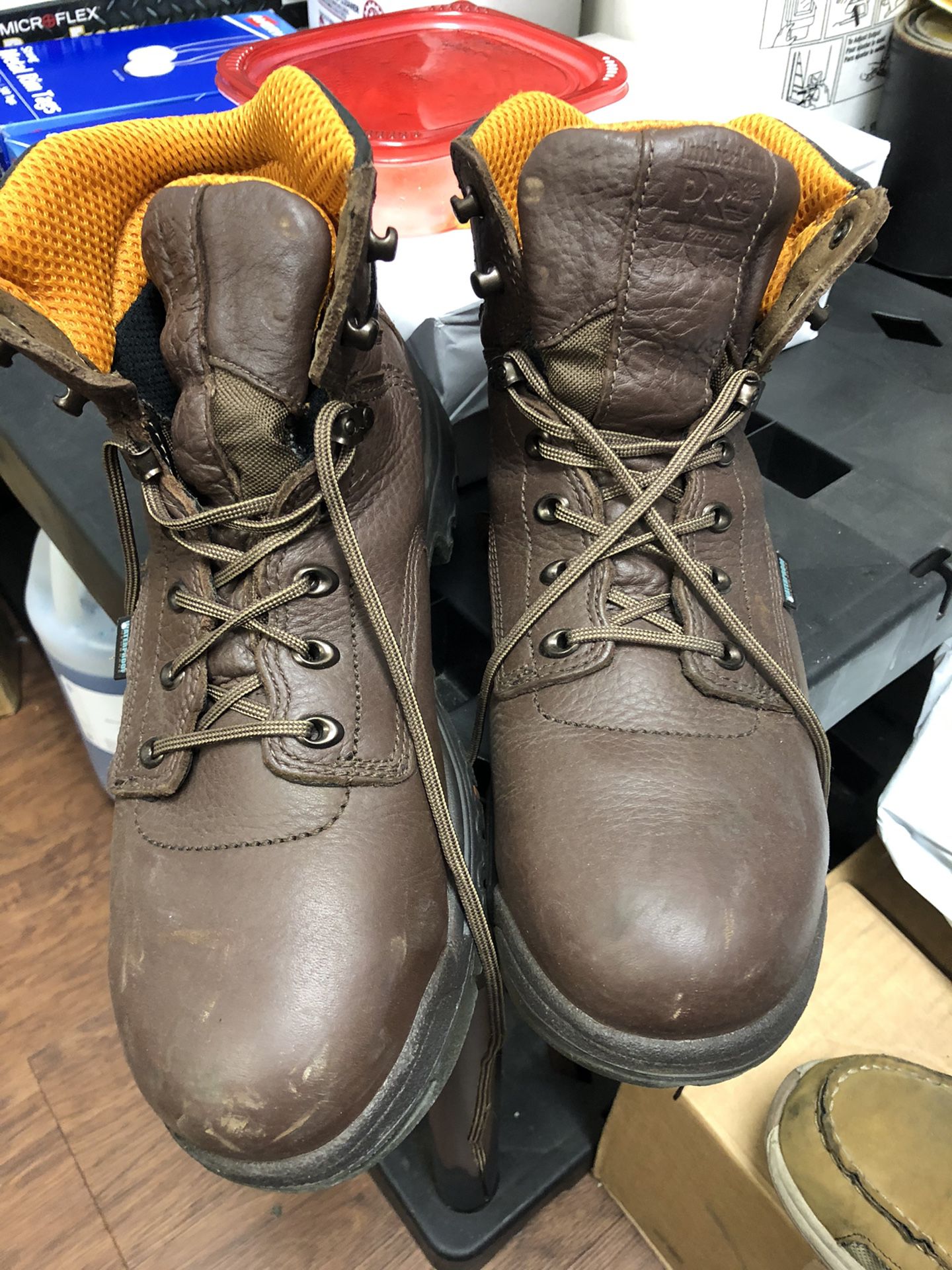 Timberland pro work steal toe boots