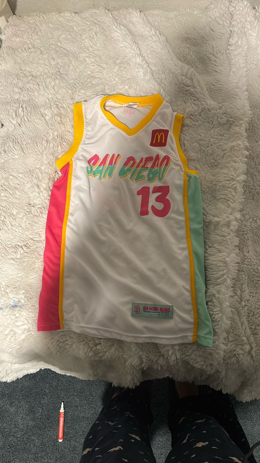 Padres Giveaway Manny Machado Basketball Jersey