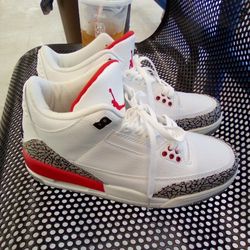 ** NIKE AIR JORDAN 3 RETRO HALL OF FAME SNEAKERS 2016** SIZE 10