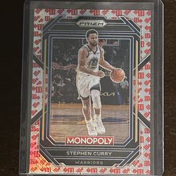 2022 Panini Monopoly Prizm Stephen Curry Red Dice Prizm