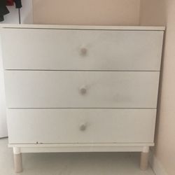 White Midcentury Modern Dresser (baby/toddler)