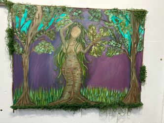 Oil painting am I the tree