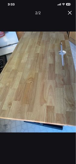 Wood computer desk