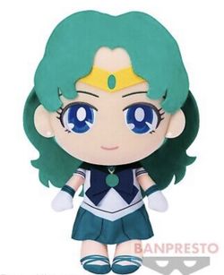Sailor Moon Big Plush Doll Stuffed Toy Sailor Neptune BANPRESTO BANDAI 31cm