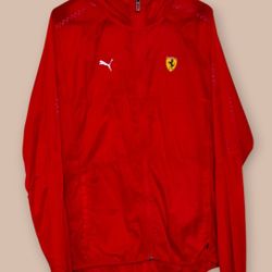 RARE PUMA FERRARI LIGHTWEIGHT WINDBREAKER MEDIUM UNWORN NO TAGS