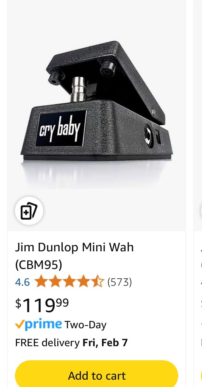 Crybaby Jim Dunlop Mini Wash