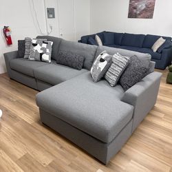 New Grey Sectional Sofa Couch