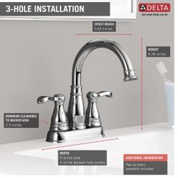 Delta Porter Bathroom Faucets (2 Available) – Chrome – Excellent Condition 