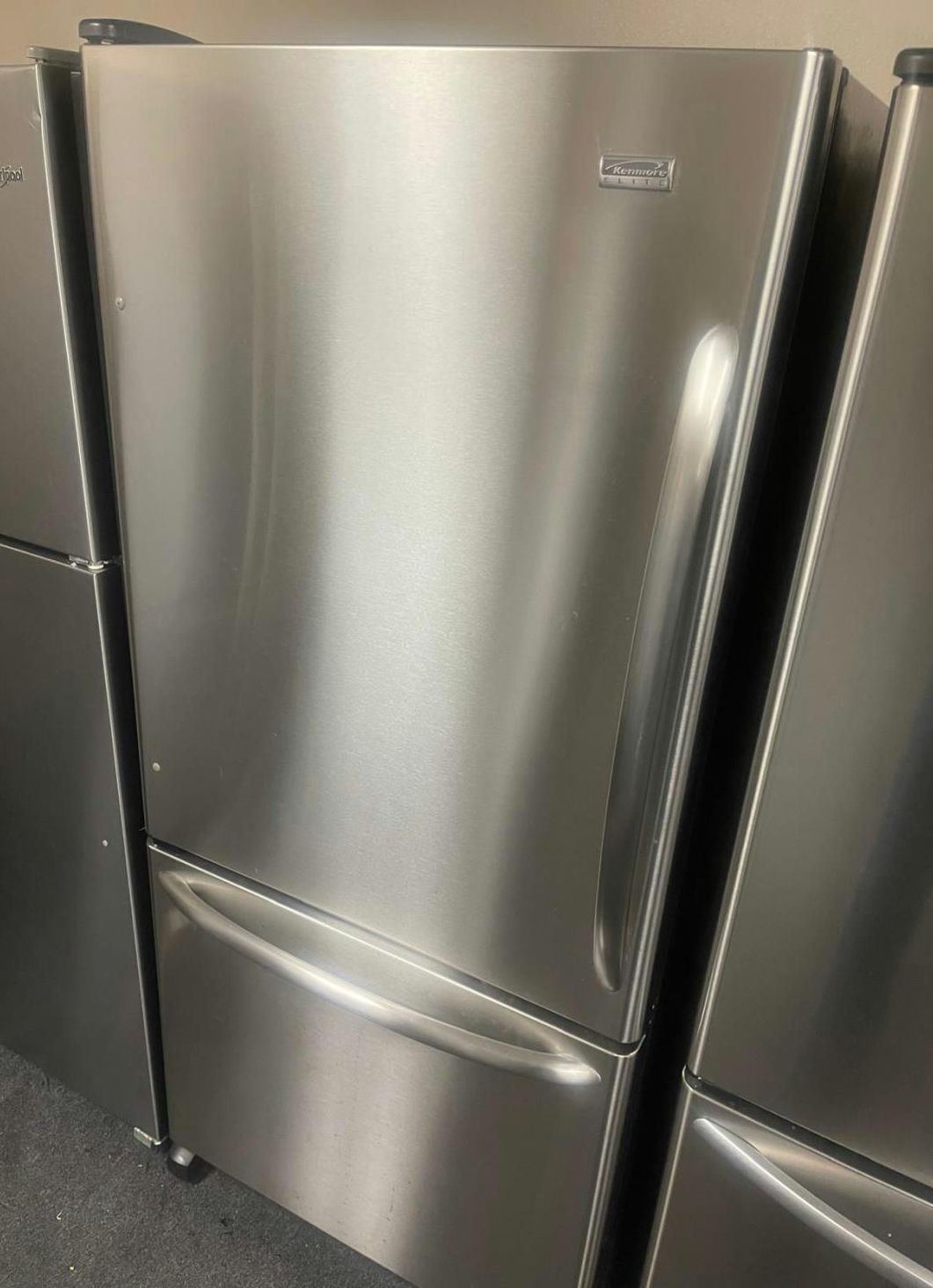 Kenmore Bottom Freezer Fridge with LED Lighting
