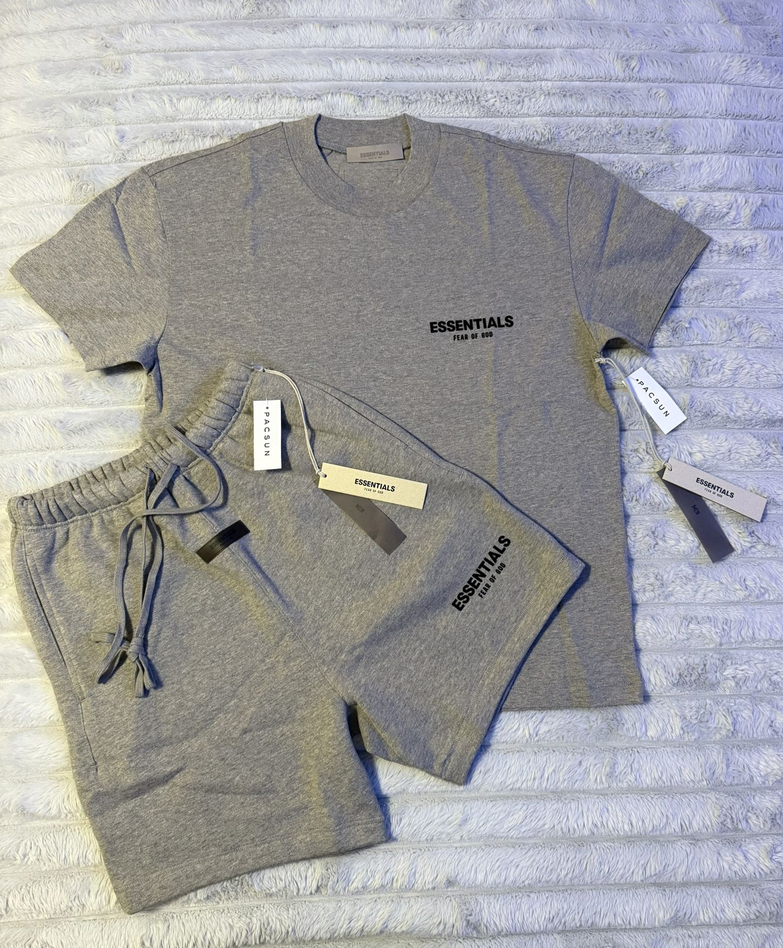 Essentials Set – Dark Oatmeal (Tee + Shorts) – Size (Small)