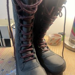 Aetrex Tall Olive Fur Line boot 