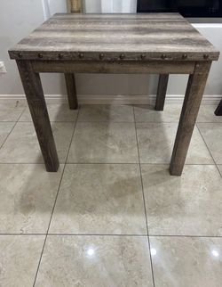 Morden Fort Farmhouse 42 in. Counter Height 4-Legs Dining Table with Square Top 