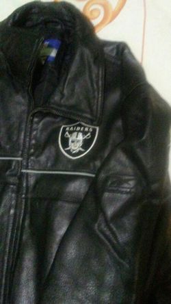 Genuine leather Raiders jacket