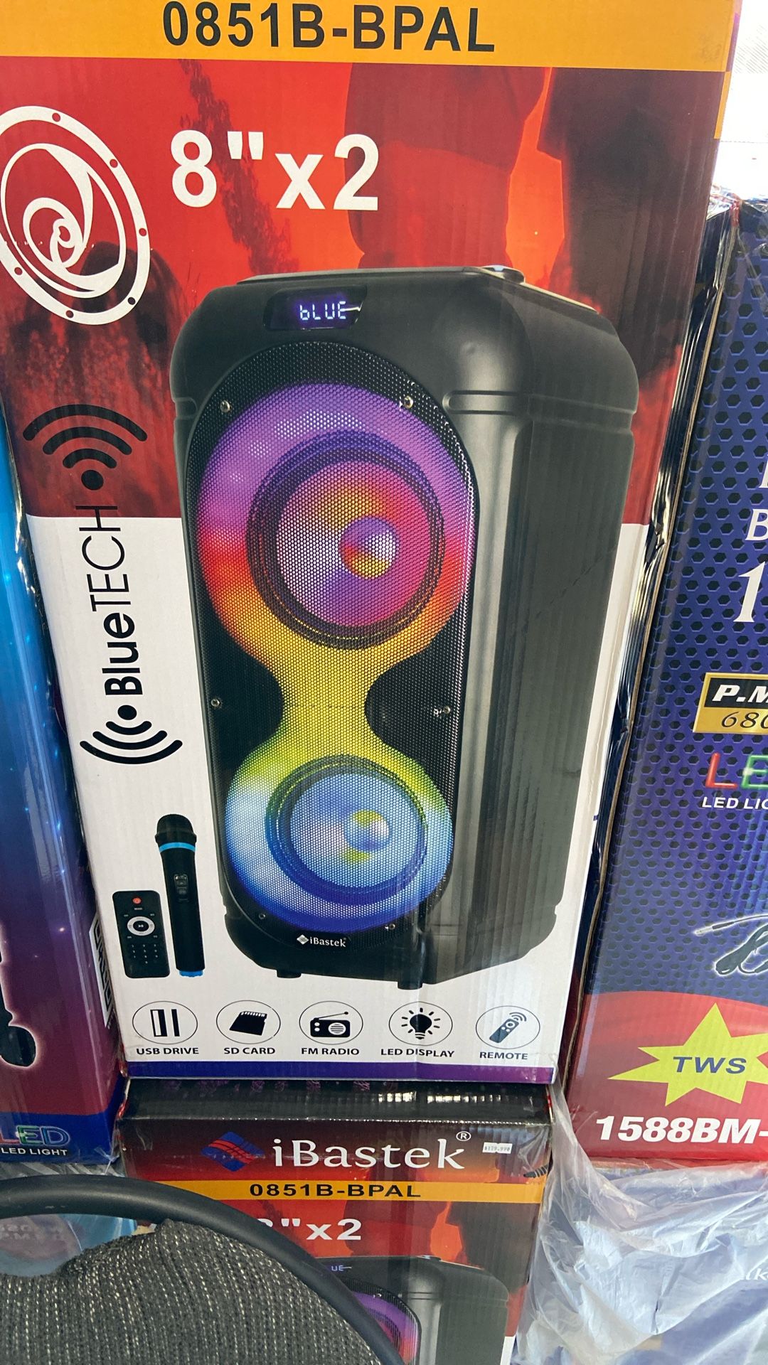 Bluetooth Speaker 2x8 Rechargeable