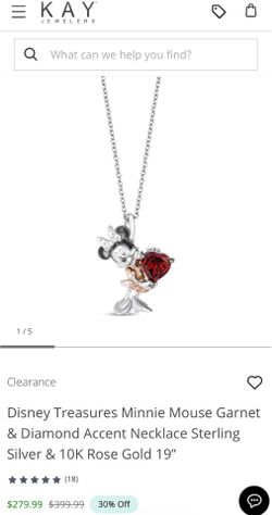 Disney Treasures Minnie Mouse Necklace