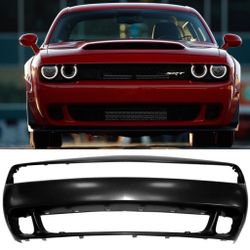 New Front Bumper For Dodge Challenger SRT R/T Fits 2015 To 2022 Comes Black Primed Ready To Paint