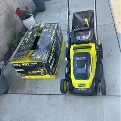 RYOBI 40V HP Brushless 20 in. Cordless Battery Walk Behind Push Lawn Mower with 6.0 Ah Battery and C