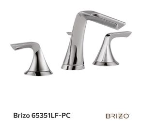 Brizo 65351LF-PC Lavatory Faucet Sotria Widespread 6-16 Inch Spread 2 Lever ADA