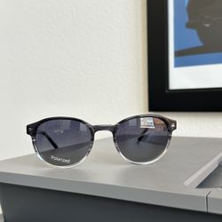 New 51mm Round Polarized Sunglasses 