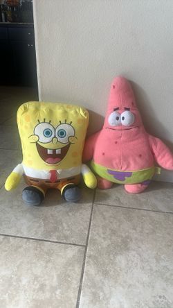 SpongeBob And Patrick Large Plushies