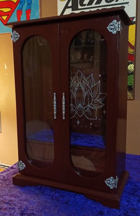 Vintage Refurbished Jewelry Armoire