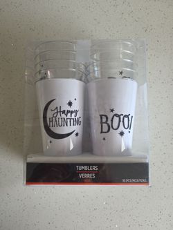 Halloween 10 piece set of tumblers