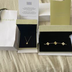 Van Cleef And Arpels Bracelet And Necklace 