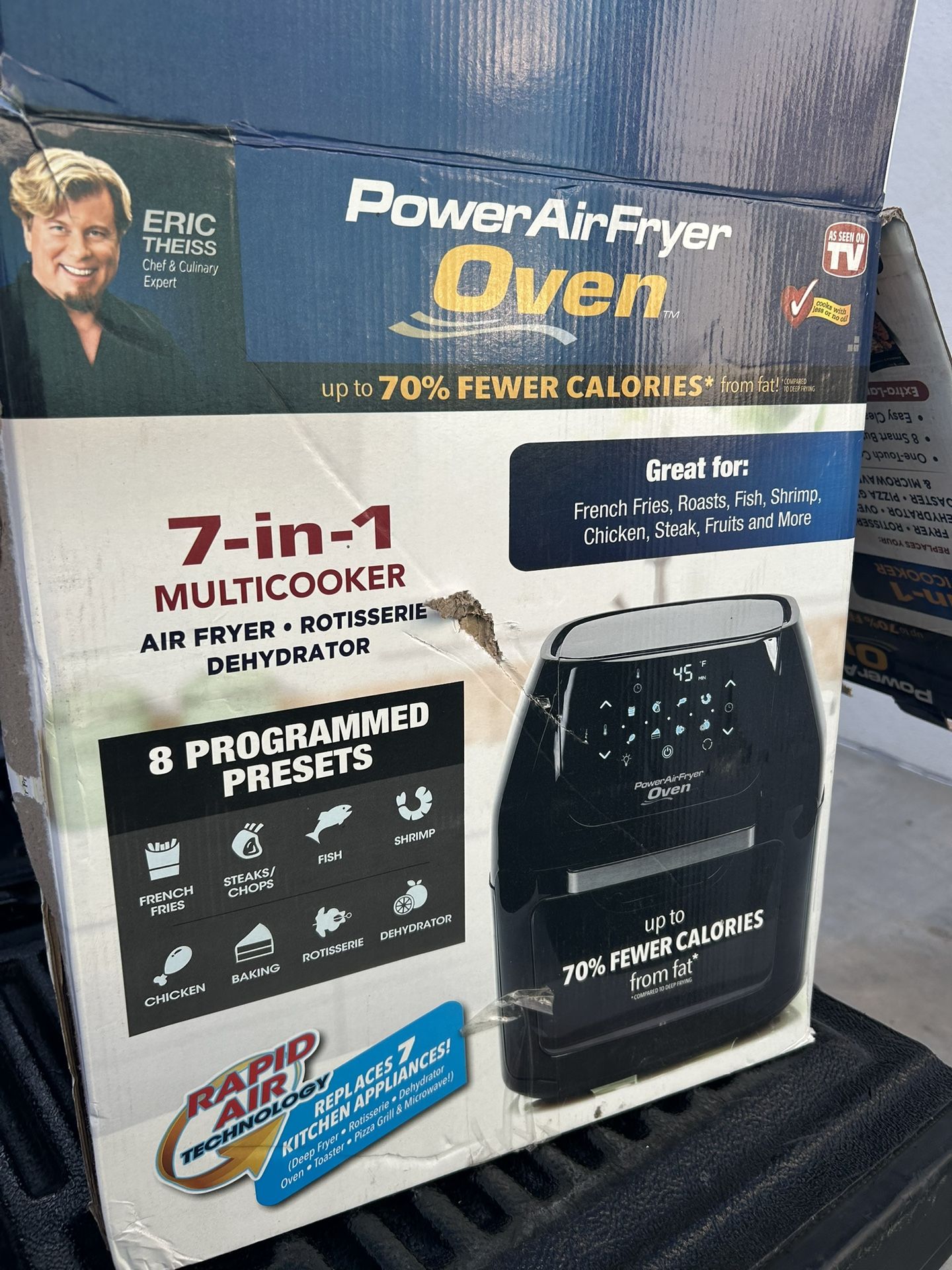 Power Air Fryer Oven Opened Box Never Used