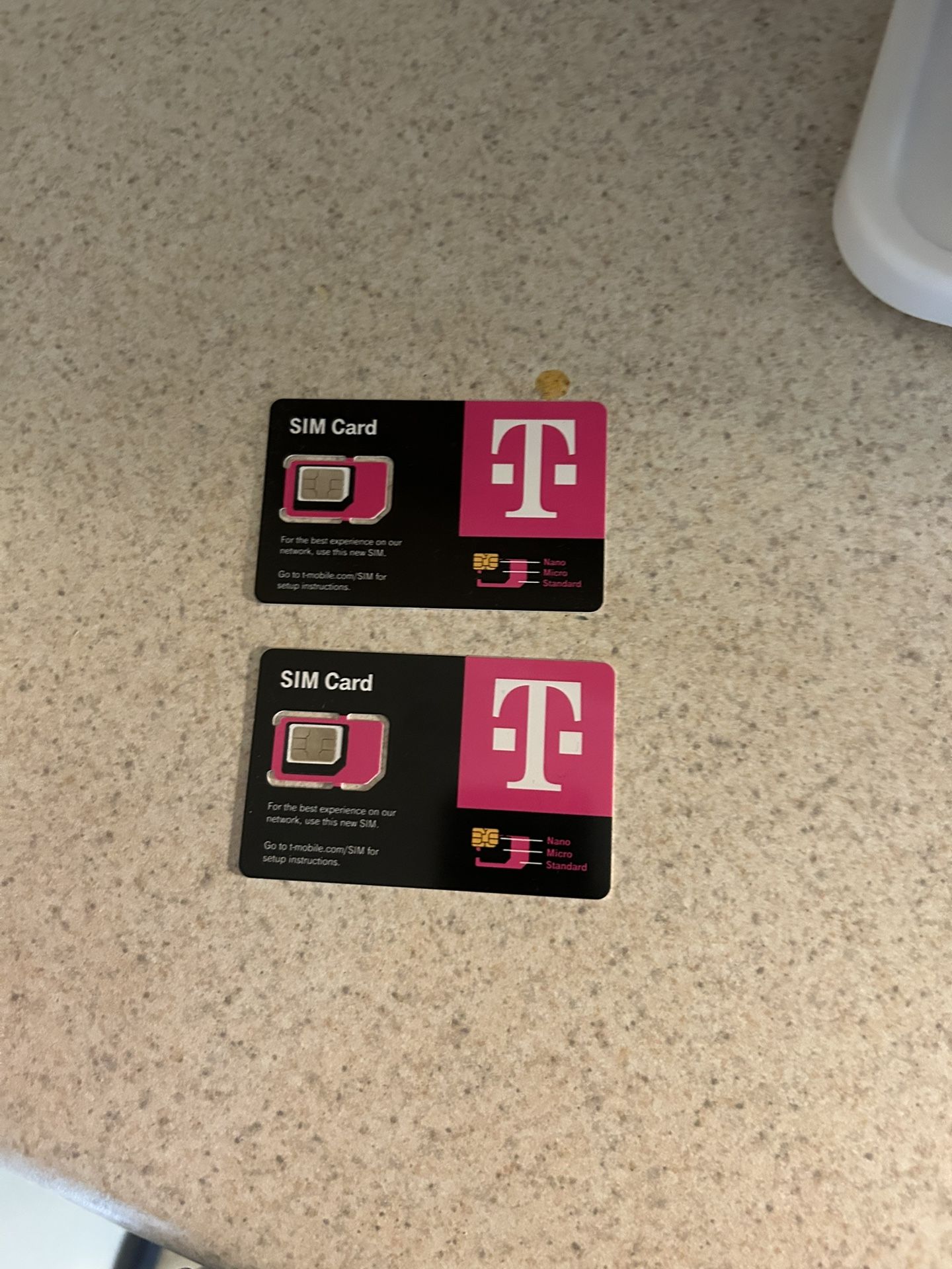 2 T-mobile Sim Cards