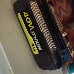 Ryobi 40 volt lithium battery