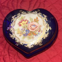 Vintage Blue Cobalt trinket dish