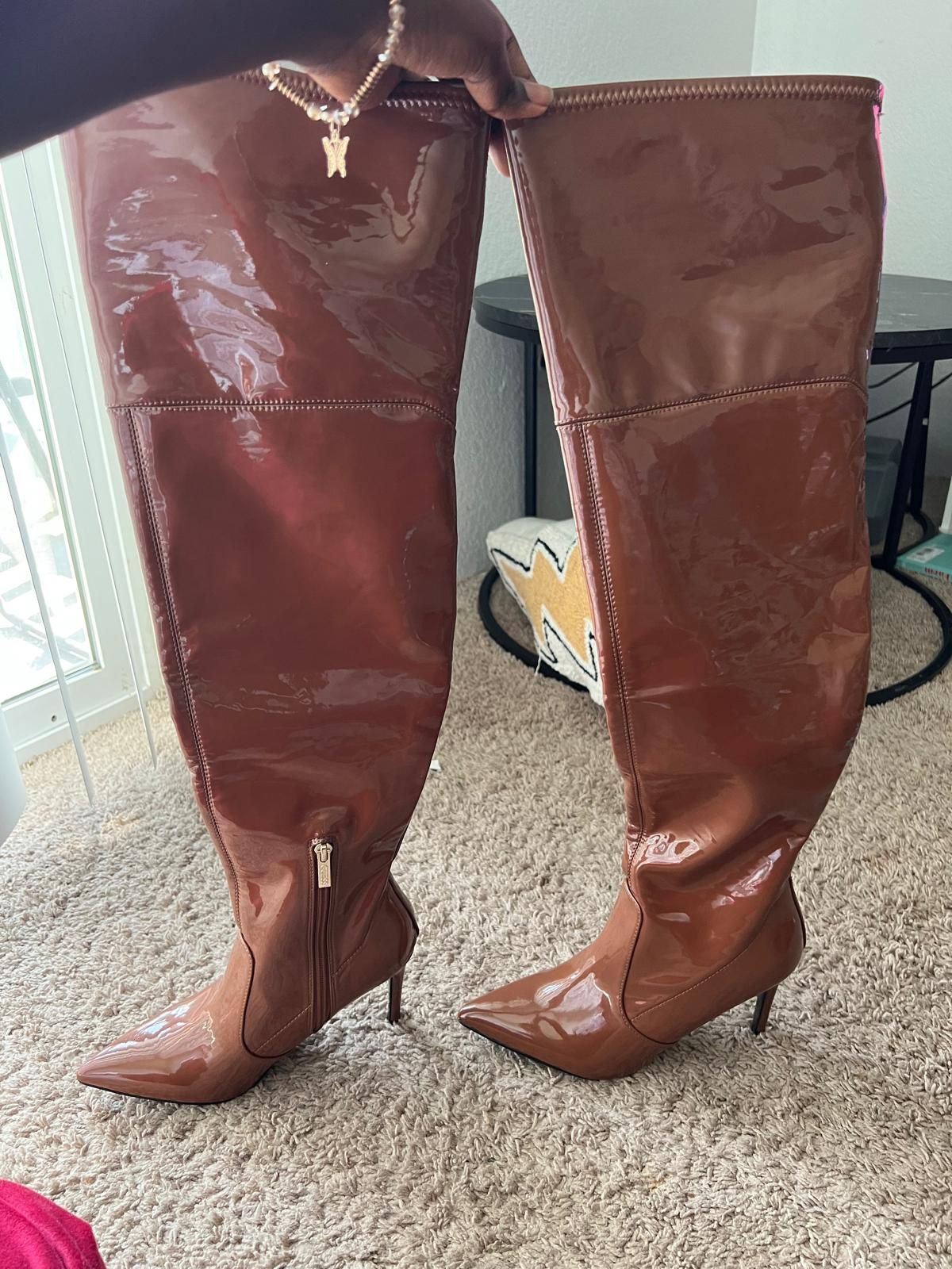 Brown Thigh High Boots