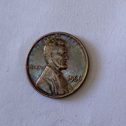 1966 P Copper Penny DDO 