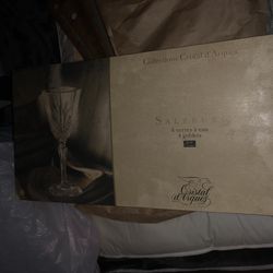 Cristal D’ Arques France Set 4 Glass Goblets