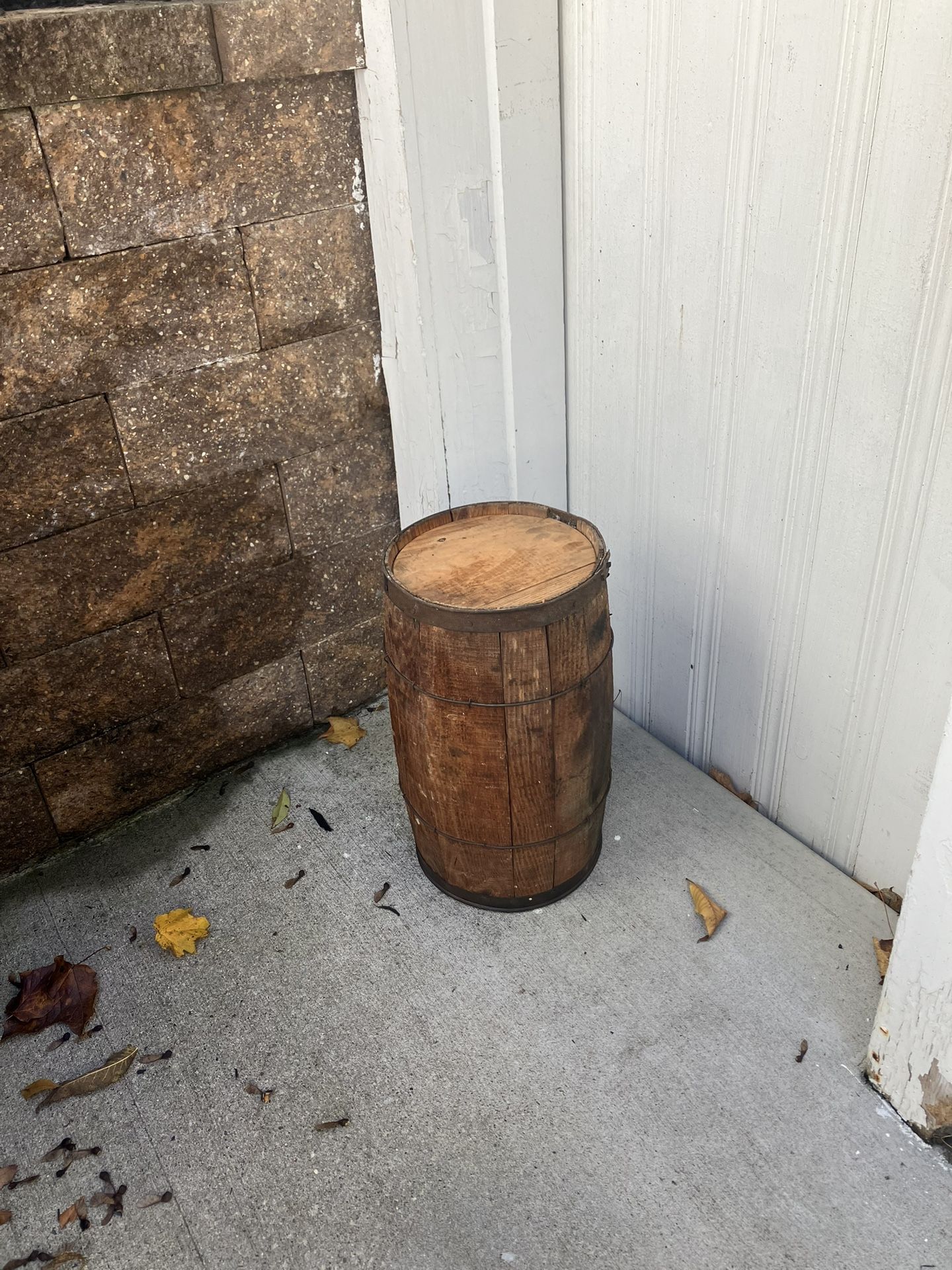 Petite Sized Wooden Barrel