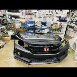 2016-2021 HONDA CIVIC FRONT BUMPER & HOOD TYPE R CONVERSION FIT SEDAN HATCHBACK COUPE