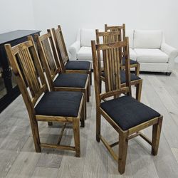 Dining Chairs 6, solid wood 