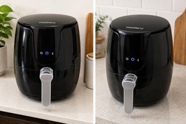 West Bend Air Fryer Black without crisper plate inside