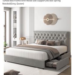 Queen Frame, Mattress & Base $160