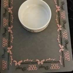 Dog Bowl And Placemat 