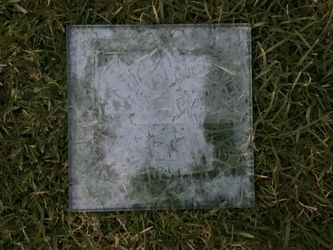 TEMPERED GLASS 3/4 THICKNESS. 12” x 12”