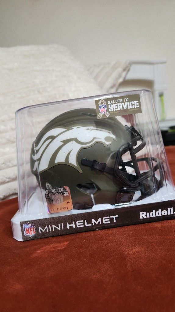 Riddell Denver Broncos Salute To Service Mini Helmet