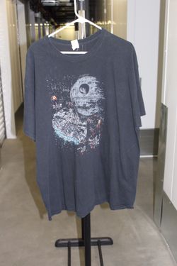 Vintage Disney Star Wars T Shirt Death Star Star Tours 2XL XXL Millennium Falcon