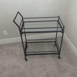 Glass Rolling Bar Car