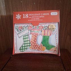 Box Of 18 Unopened Christmas Cards