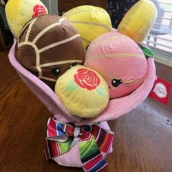 Concha Bread Plush Bouquet 