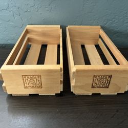 Vintage “NAPA VALLEY” Wooden Audio Cassette Holder. Each Holds 12 Cassettes.