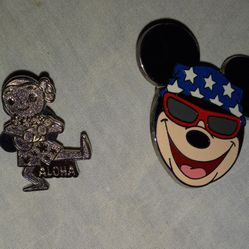 Disney Biker & Disney Aloha 2014 Pins