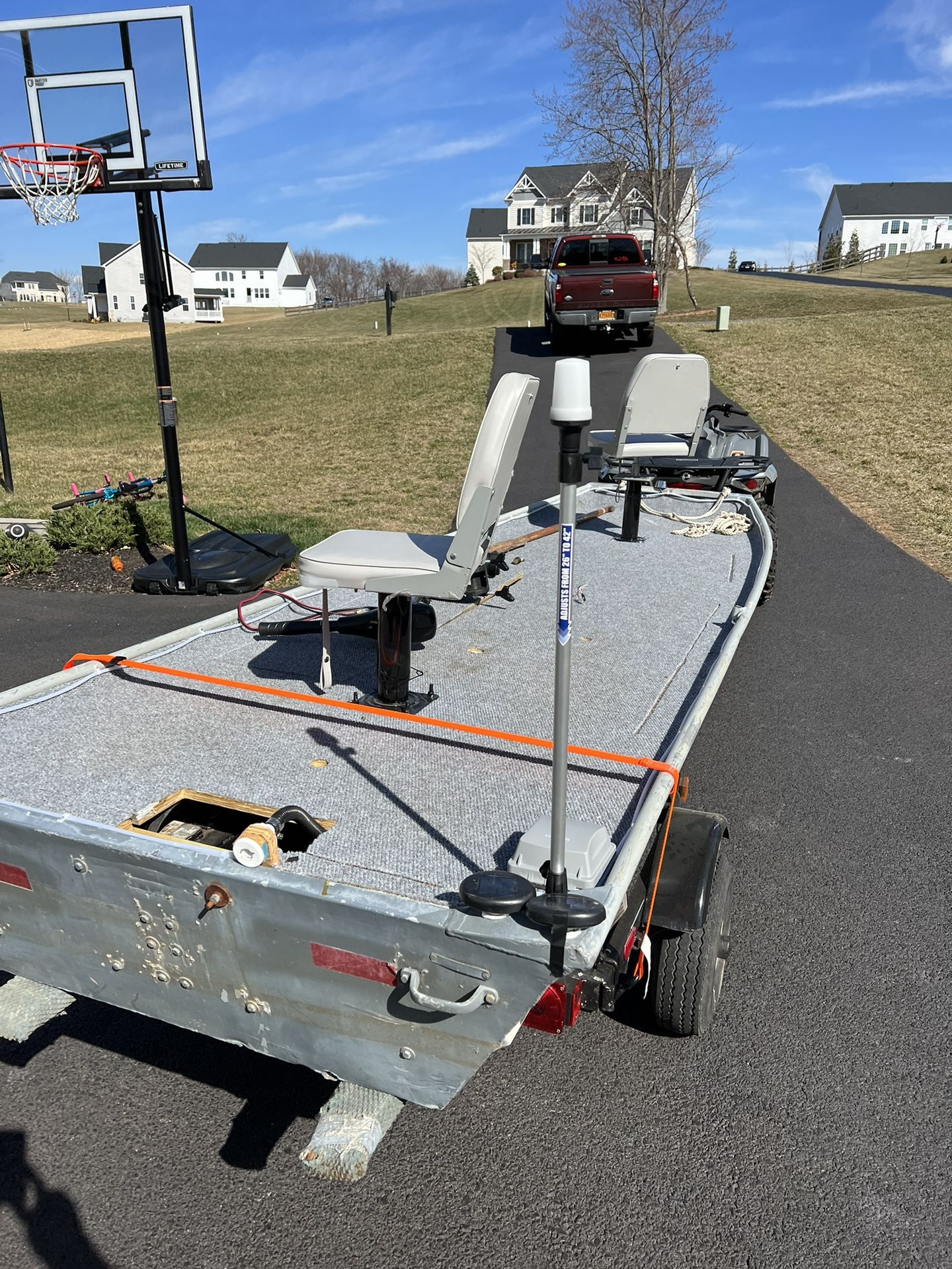 14 Foot Aluminum Jon Boat - Flat Bottom
